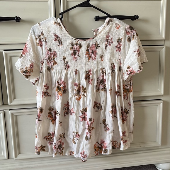 Floral flowy BP short sleeve top size XS - Picture 1 of 3
